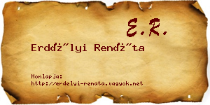 Erdélyi Renáta névjegykártya